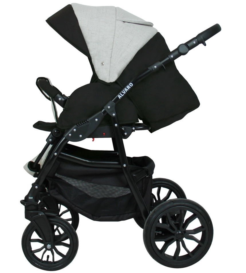 Коляска 3в1 Alis ALVARO т.серый+св.серый+белая кожа kehtq2ncgawdxh5ewyl63u3az1cigo6n