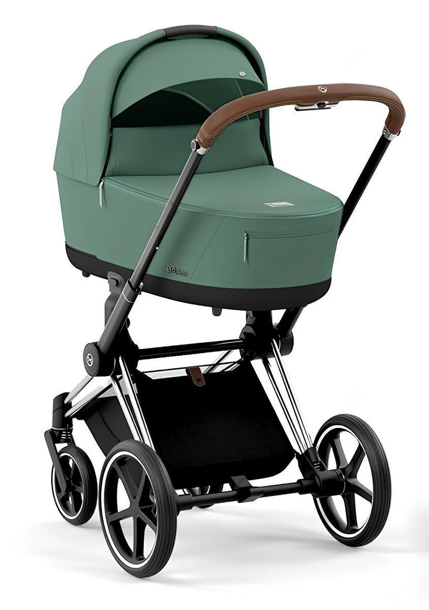 Коляска 2 в 1 Cybex Priam IV (шасси Chrome Brown) Leaf Green o1vk9gnfpbtvbfbcyqj0lhztvq1m8hv2