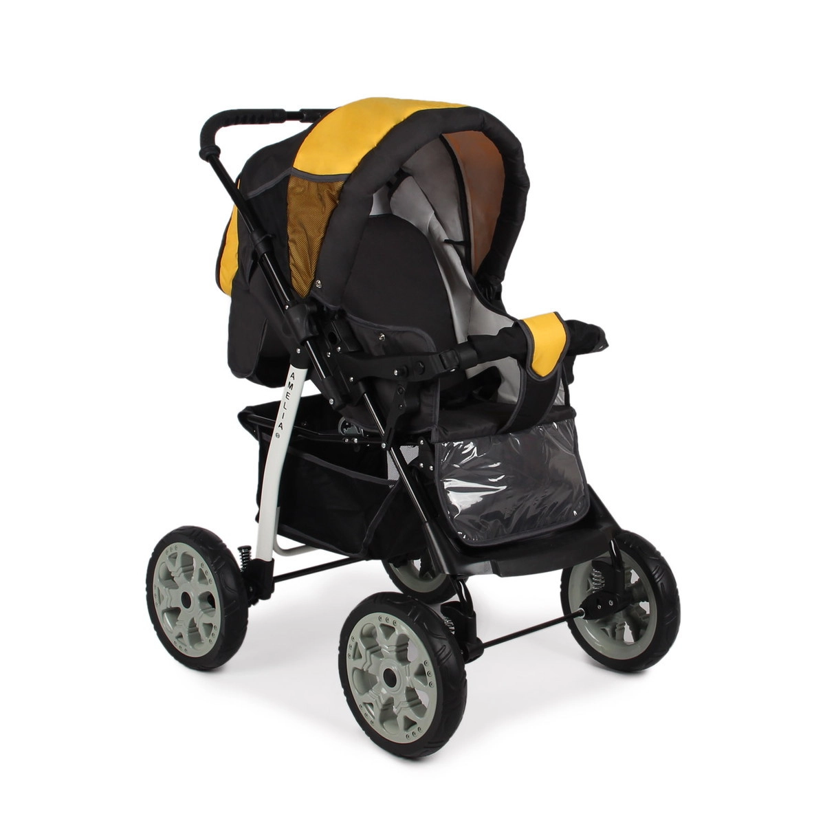 Прогулочная коляска Alis AMELIA I  серый+желтый 2j0846f6b9hnfbf8zdjh2zq30tgxf7m8