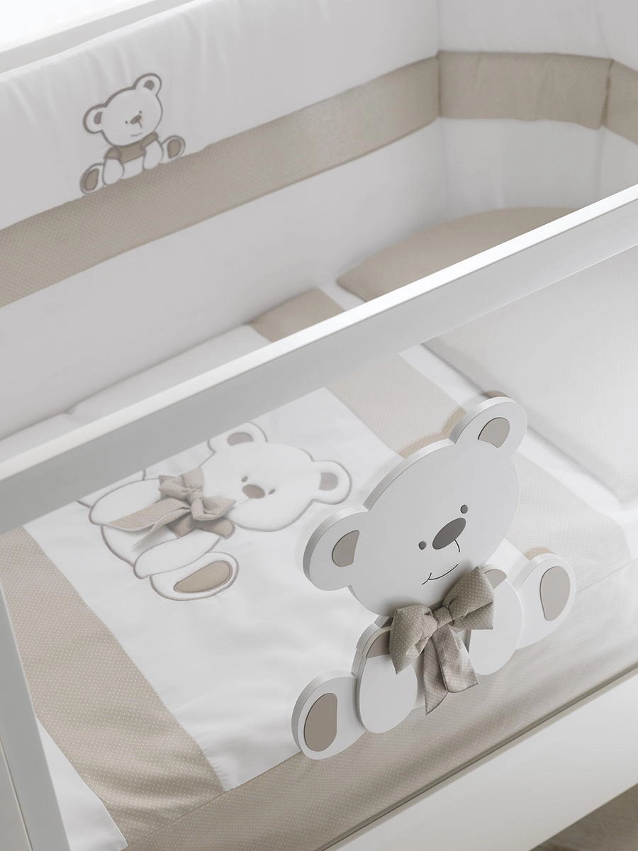 Детская кроватка Erbesi Tato Ovale Белый/Песочный 6f1f1cp5pkv88ccbi311kg8knhscx2n4