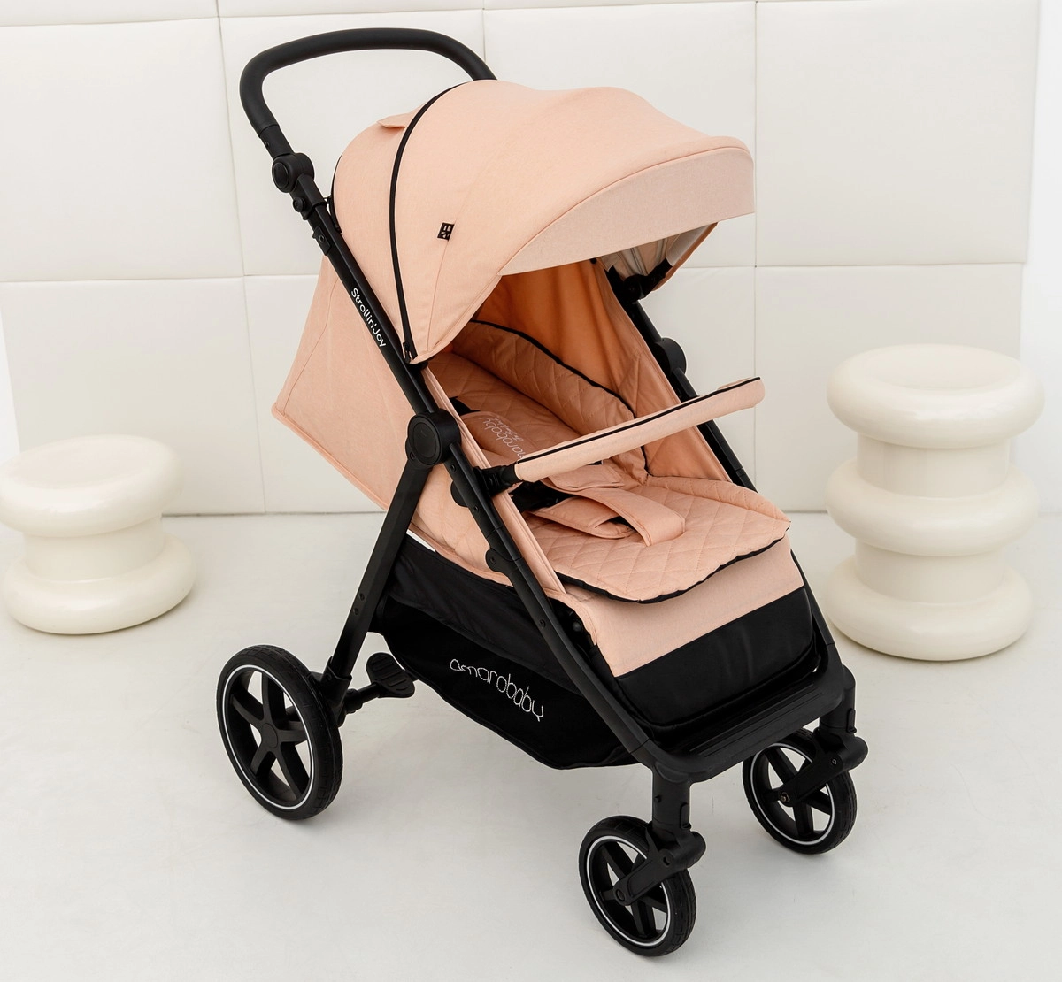 Прогулочная коляска Amarobaby Strollin'Joy бежевый gli9nozedpvij4gtw69m4fmuzmep86pd