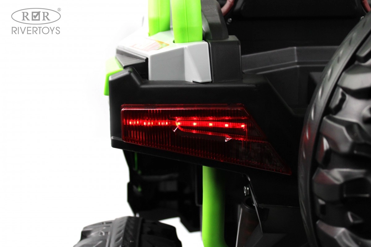 Детский электромобиль RiverToys E001EE серо-зеленый 2jac7vth37e5j89ubpnotuihdn2tw72h