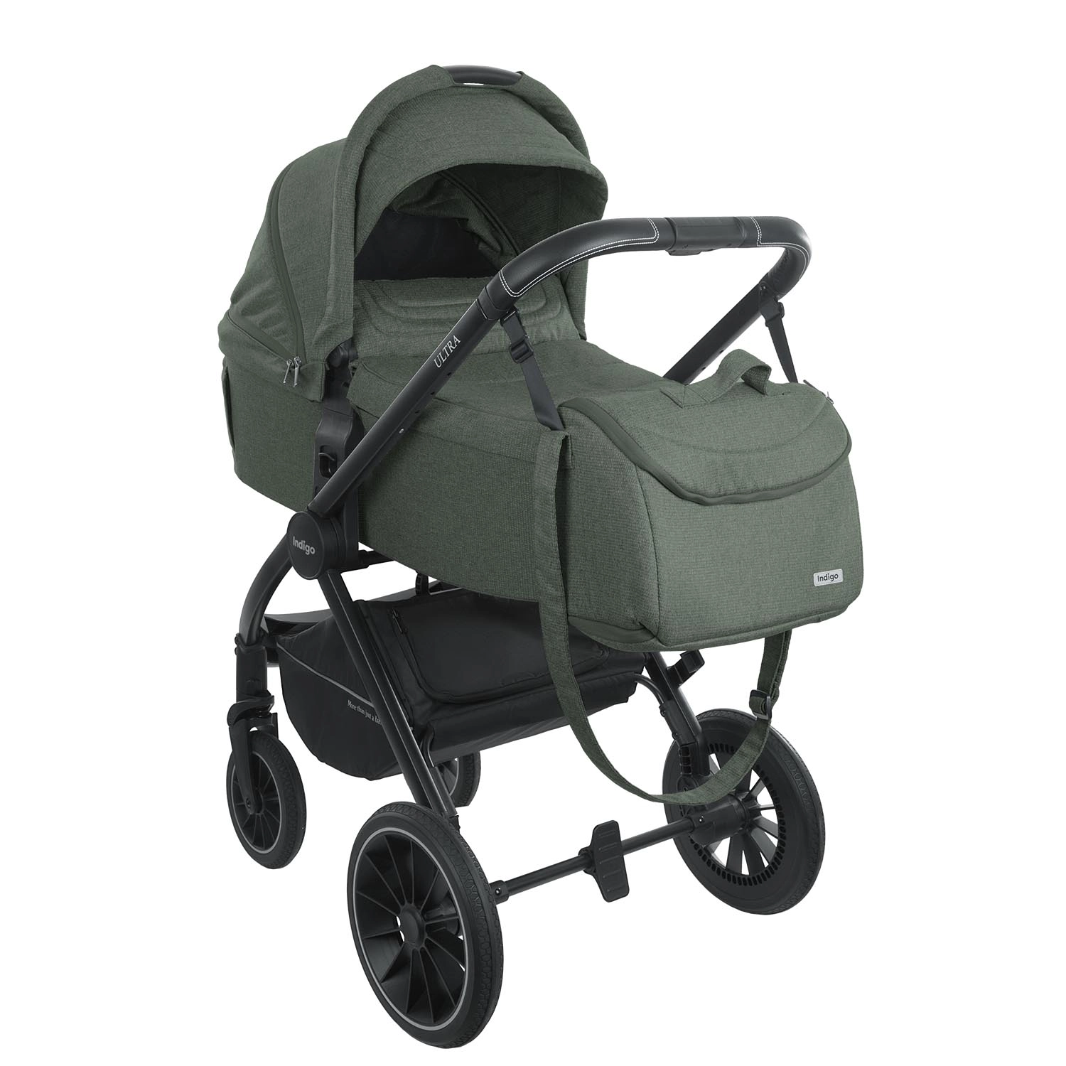Коляска 2 в 1 INDIGO ULTRA зеленый 1c8cab75a5c6c8e7f3ad9b8480c6f262