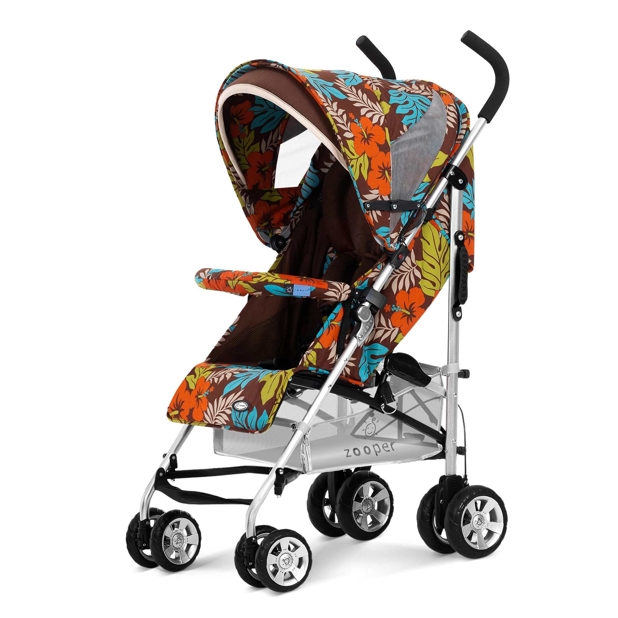 Коляска-трость Zooper Twist Flowers + Kit (Jungle Earth)