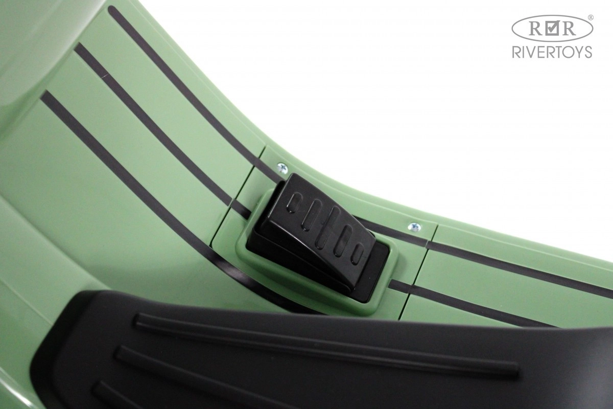 Детский электроскутер RiverToys VESPA M888MM зеленый oklw25loyf02ntm3y4wkmwjmff5flky2