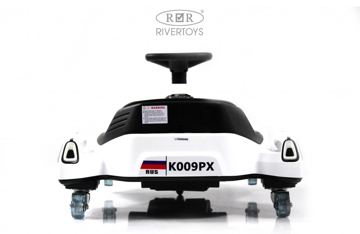 Детский электромобиль RiverToys K009PX белый 83t0qd82tg7hps93n8pe09gtw945r2ax