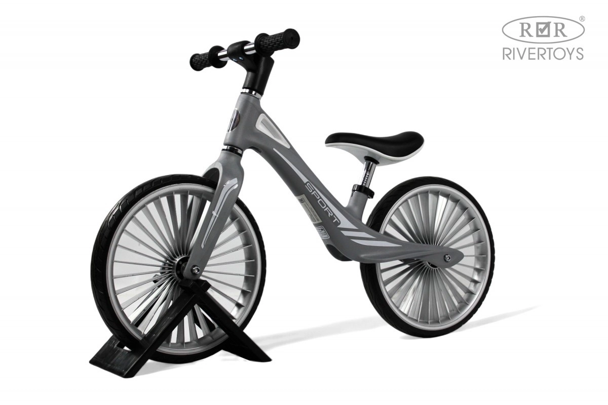 Детский беговел RiverToys HB-007-14 серый 8qyne3e7og1olre64lk01zbzs0howq0i
