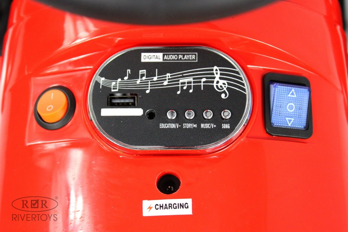 Детский электромобиль RiverToys K222PX красный v12mbgyek8akzktirybdf55lel20fu85