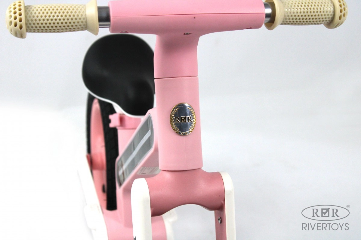 Детский беговел RiverToys HB-002 розовый 4n5if54277idun03qhxjzkqdebsf9e82