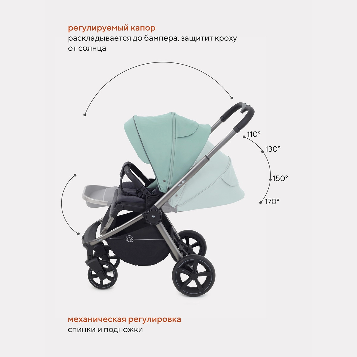 Прогулочная коляска RANT FLEX PRO Green 31kbmgya8jj32kfs1nam9rgmosoy4mgo