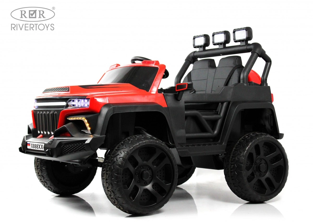 Детский электромобиль RiverToys X888XX красный 4bnwwymwttmdrrzwqluvcsu6ksjeltzb