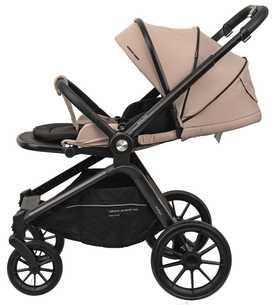Детская коляска Indigo Solar 2 в 1 бежевый 5at0l1ltgydibhxhq23dqjv8h2ueowvn