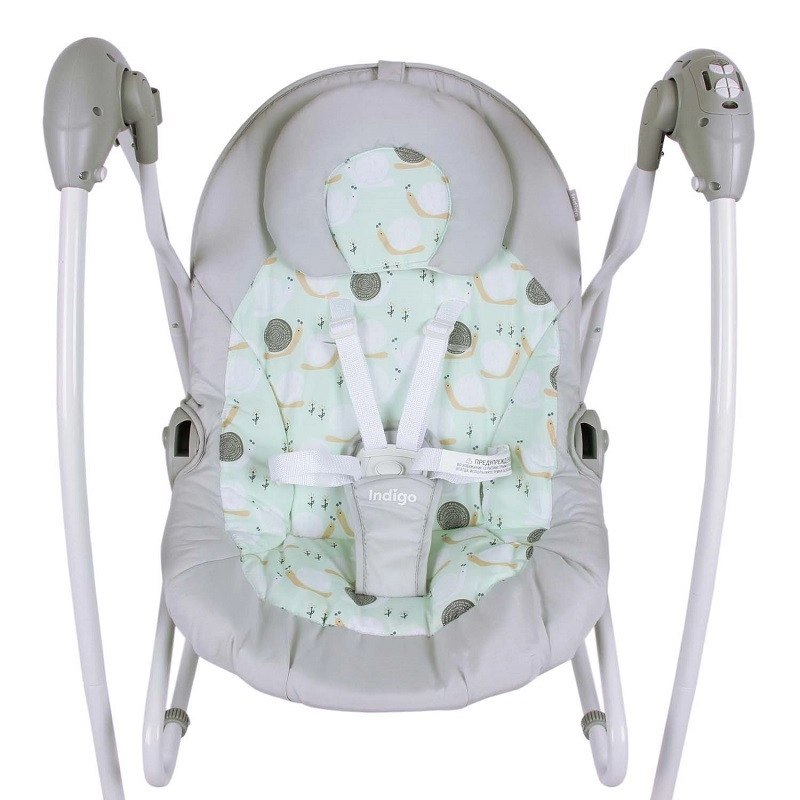 Электрокачели Indigo FRESH (0-15 кг), с адаптером, п/у, 12 мел., 5 скоростей Зеленый j8mjwfk36ue0hougzpkquadiqpjgrvu1