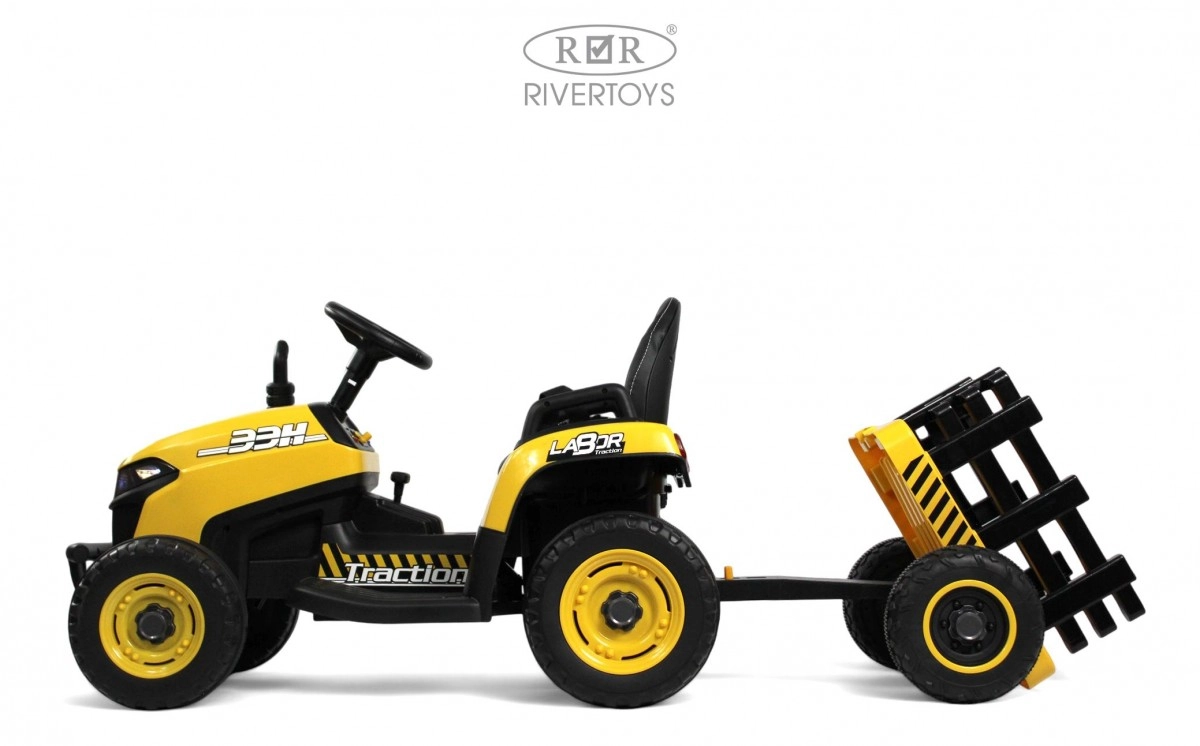 Детский электромобиль RiverToys K111KK желтый fwdbd0ypls9x7voaqh76xjfi9r1a2zmp