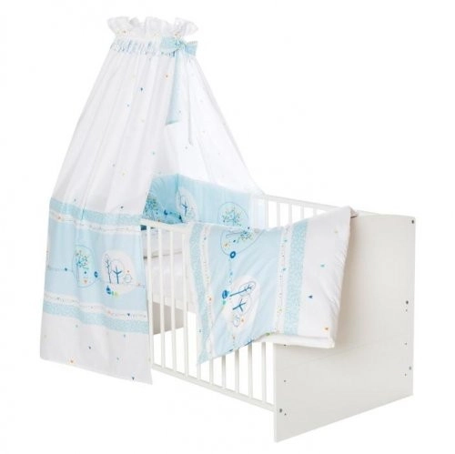 Комплект белья из 4-х предметов Schardt Birdy белый/голубой jyynq9skpaigu77vsmkyyivq9jyaa1iq