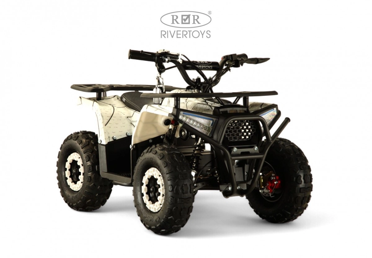 Детский электроквадроцикл RiverToys MIKA LUX белый Spider 06864ndi19aw30l4b7ja609p3ybwslm4