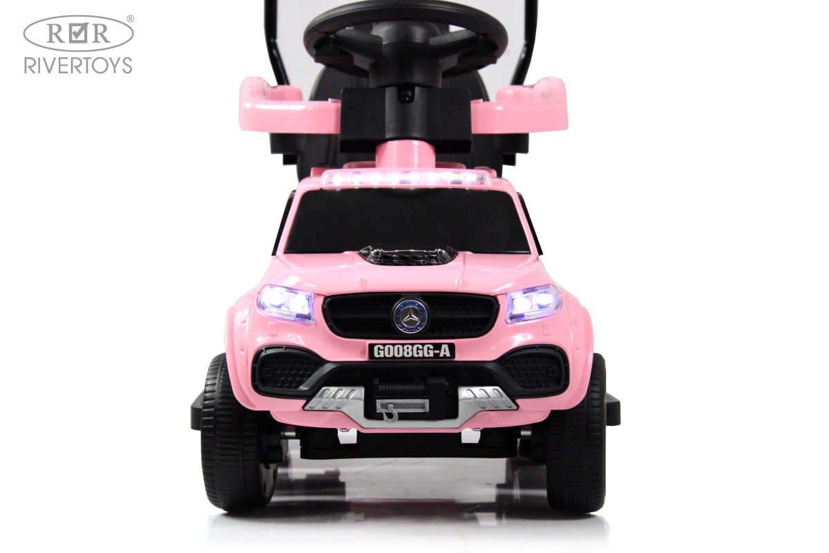 Детский электромобиль RiverToys G008GG-A розовый l8freq0zi5ywx03uet841toek0ovva8e