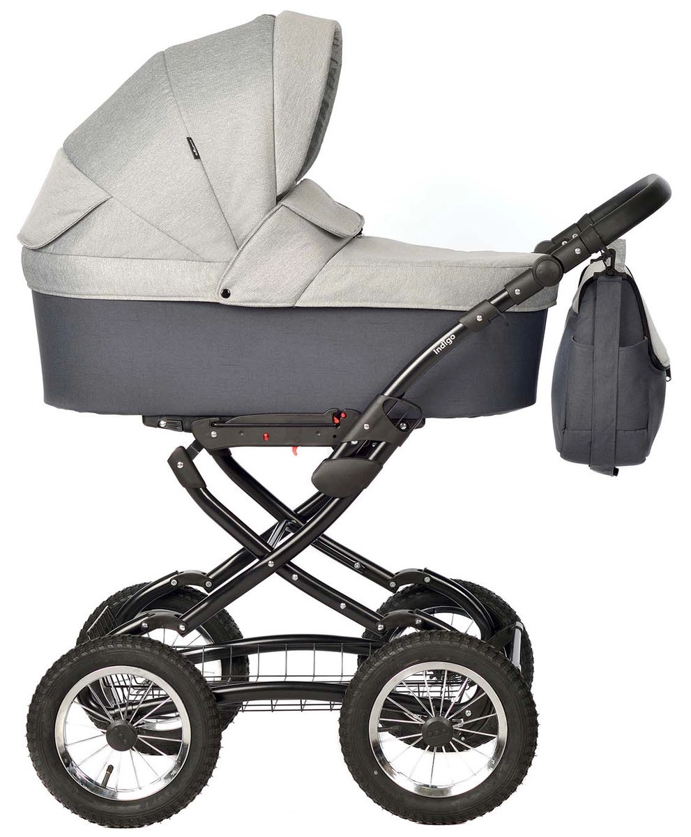 Коляска Indigo BLUES Classic  серый n19eit1gwm7alo6izxbyxt3nnx58ove2