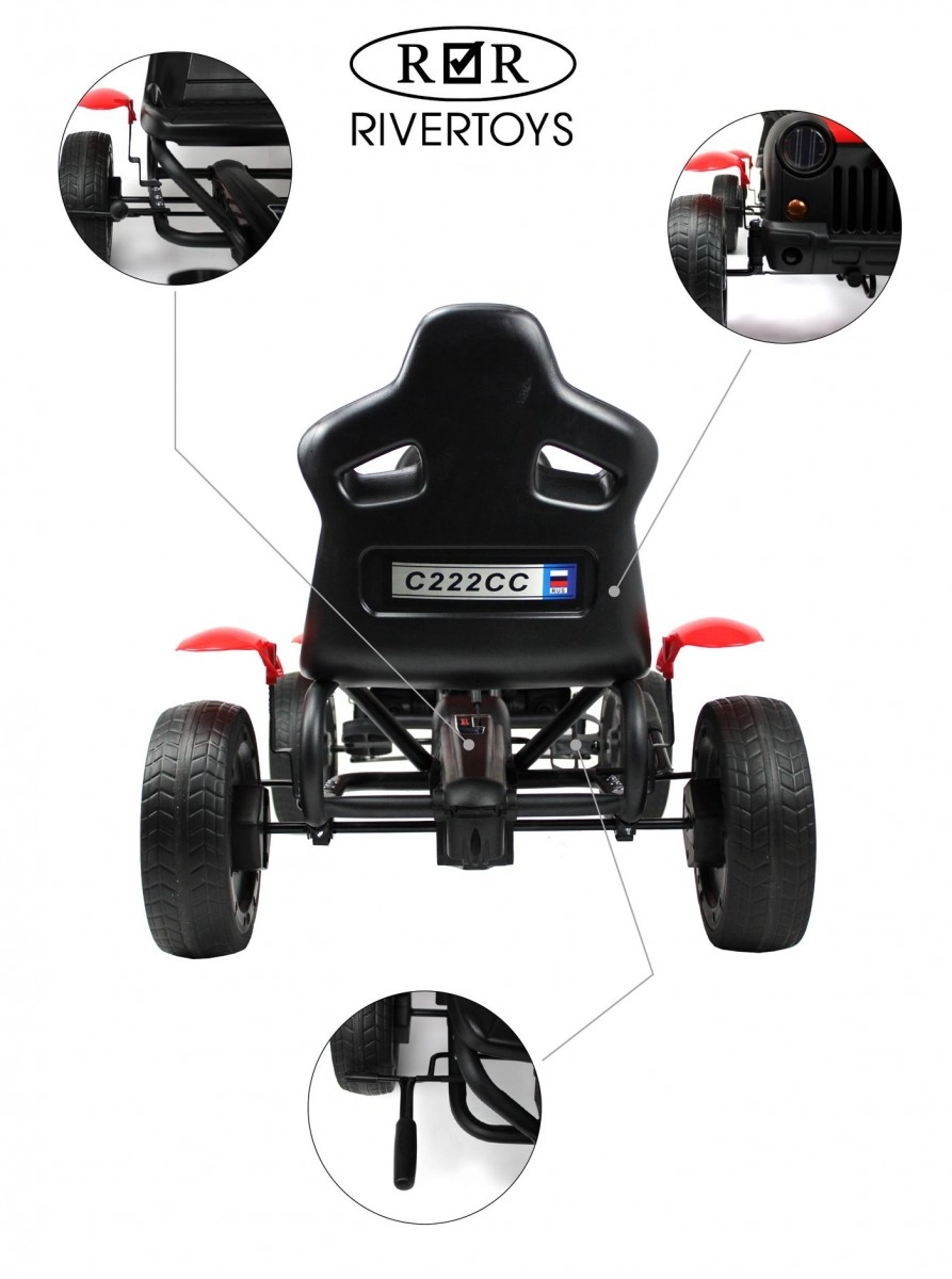 Детский веломобиль RiverToys C222CC красный znuib0r7um6a7i0itfvv3y8ui12zeij7