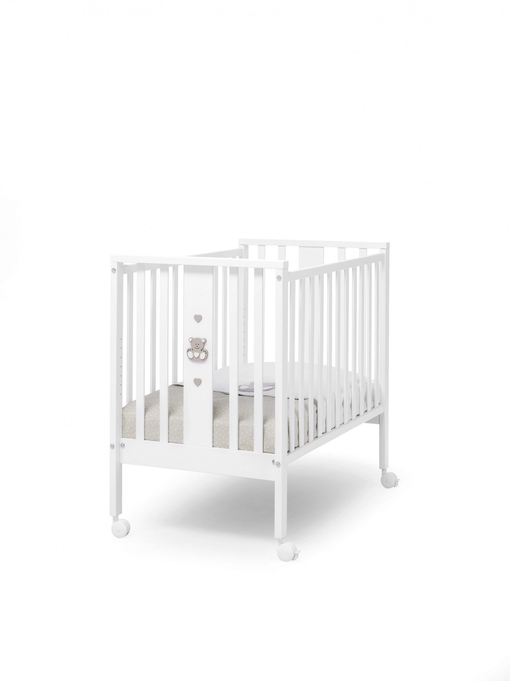 Детская кроватка Erbesi Charly мини Белый/Песочный 4953c2ffbbaa856046c7fd55c4a53c9e