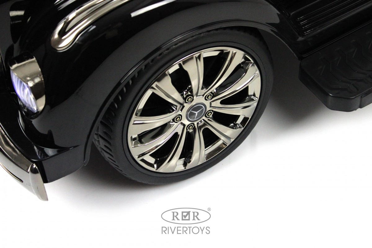 Детский толокар RiverToys Mercedes-AMG 300S G300GG-D с пультом управления черный глянец jl57led0mi2tpxyzrv6ttryhc4uwt0jo
