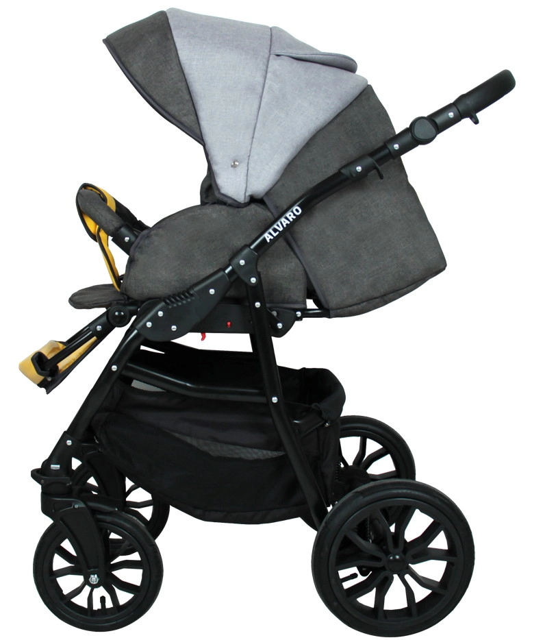 Коляска 3в1 Alis ALVARO т.серый+св.серый+желтая кожа cni34m4k8xj0p72o1trttgs9ekmuntsa