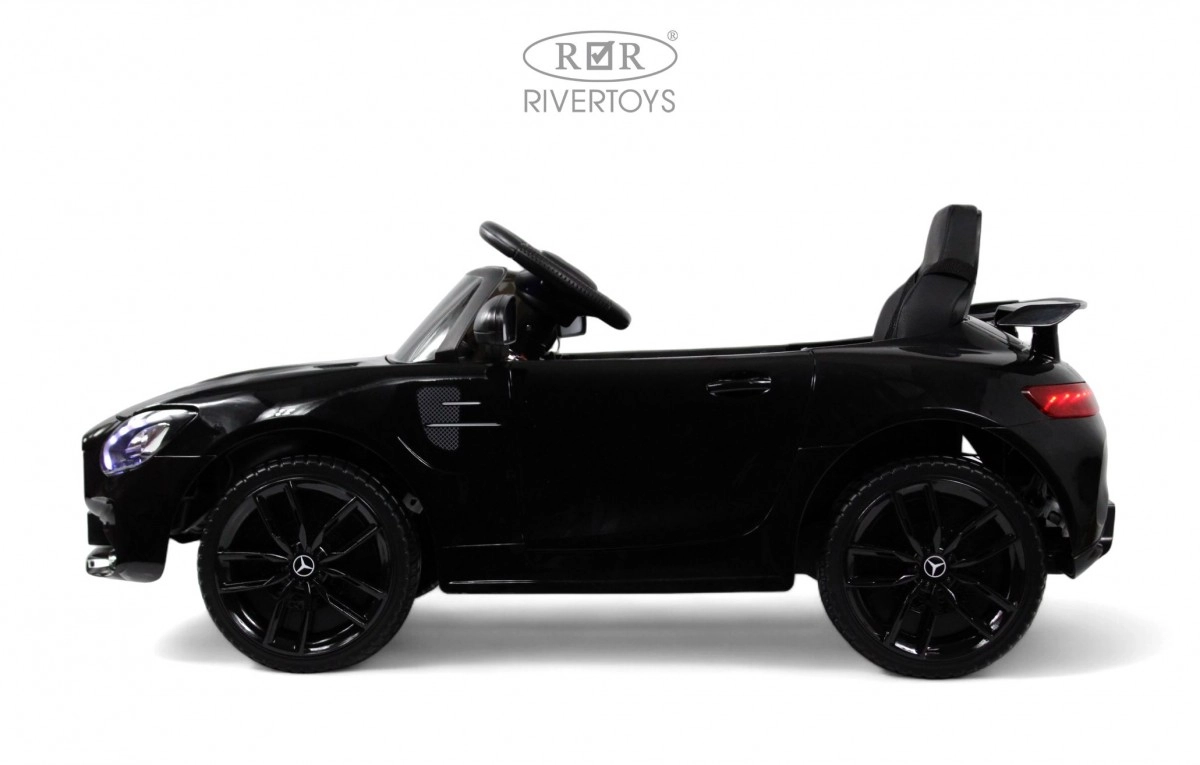 Детский электромобиль RiverToys Mercedes-Benz AMG GT X777XX черный глянец wi1rec7tskgu6myp7z07vkzyn5hfwczv