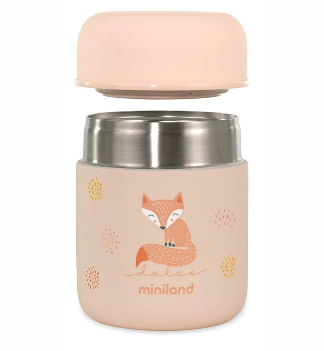Детский термос для еды и жидкостей Miniland Thermy Dolce Mini 280 мл розовый/лисенок g007iqtfe9ly85s9n390660gu2l0q4pr
