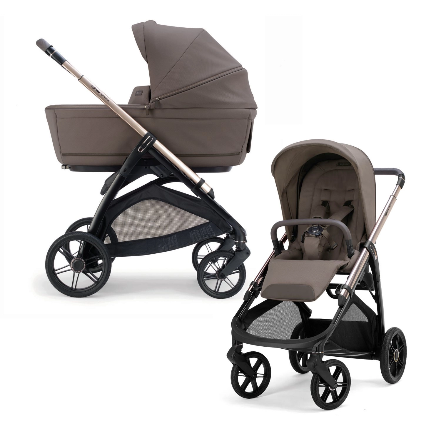 Коляска 2 в 1 Inglesina Aptica (с подставкой Stand Up New) (Essence Mokka)