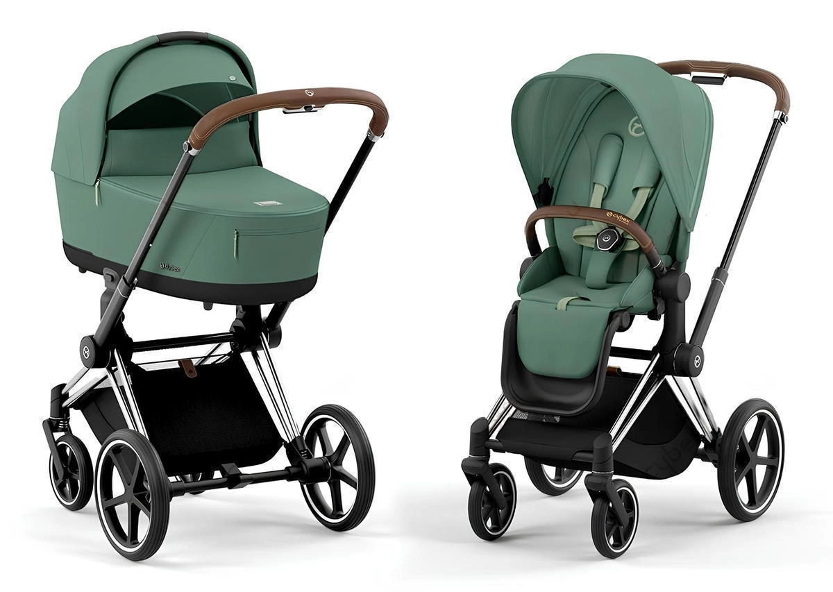 Коляска 2 в 1 Cybex Priam IV (шасси Chrome Brown) Leaf Green 0wwnjmrlp5u0nyry8nqsv49usq8metlc
