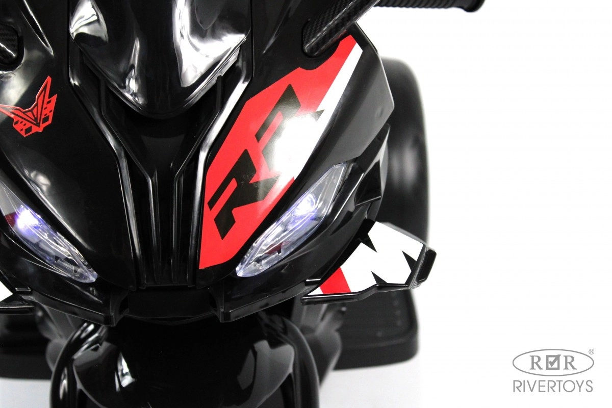 Детский электротрицикл RiverToys K002PX-A черный f31h7m1m64yhtmovj8g3h8wyvq06jp48