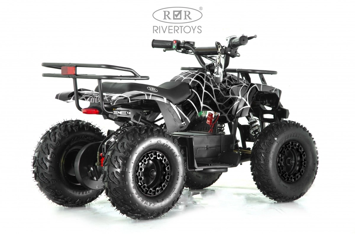 Детский электроквадроцикл RiverToys TIKI LUX черный спайдер aakdqd3mr2e03ksctojzqim25notem8m