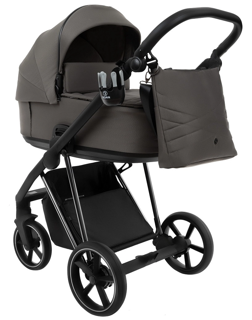 Коляска 2 в 1 Roan Sol Luxury (Taupe/Nikiel/руч.Черный)