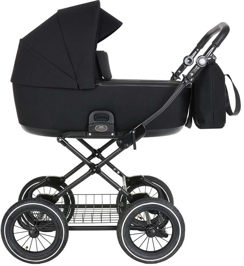 Коляска 2 в 1 Roan Bass Next Classic, d12 Black /d12/руч.Коричневый gm84yzcss4xrnm33gf7csigoyh18pife