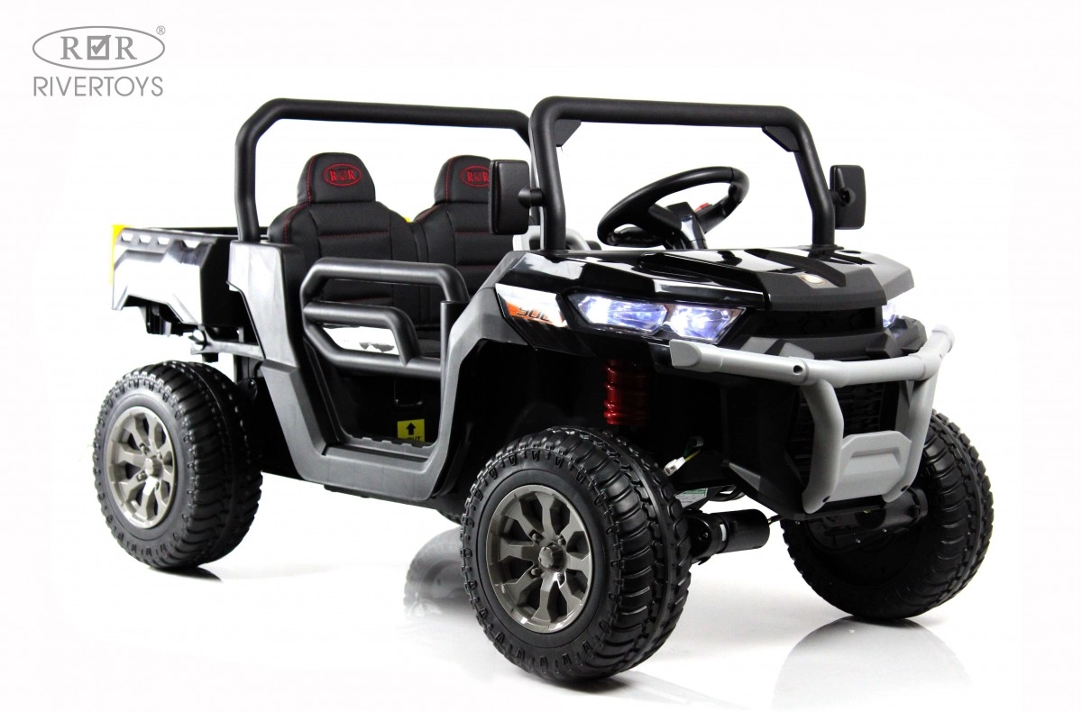 Детский электромобиль RiverToys H005HH черный nhe5e3nnf2ezb4dfos3vmofw72vxop6h