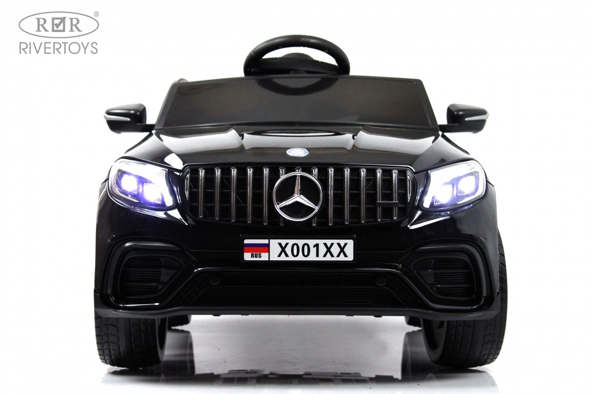 Детский электромобиль RiverToys X001XX черный глянец 920jug8ceq8xfwkqe2yqnicyfz56pg2b