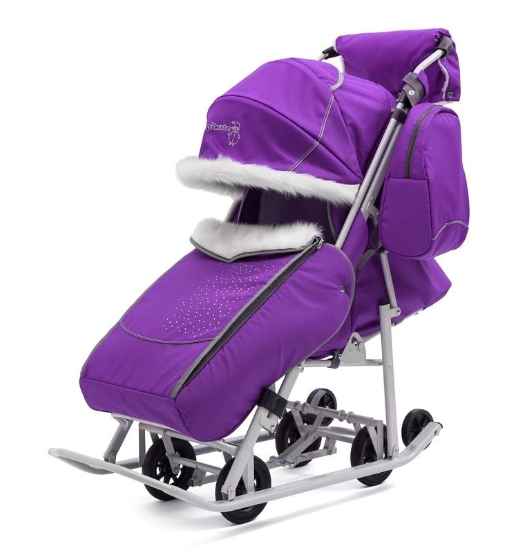 Санки-коляска Pikate Снеговик Фиалка 8ef41e70259a194acd528450138fa59f