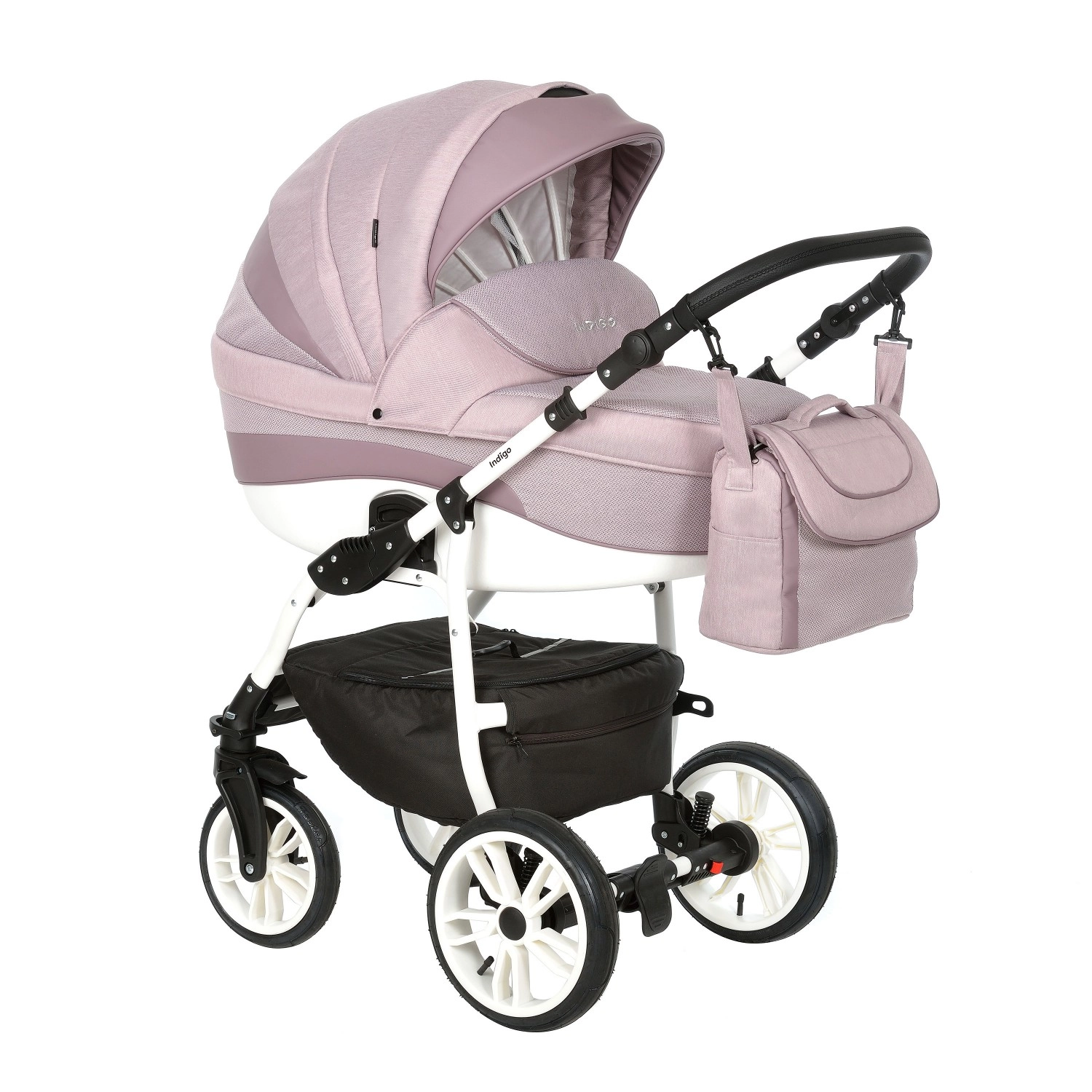 Коляска 2 в 1 Indigo INDIGO  темная пудра 58a84db5a67a416ce26e005c8bdab613