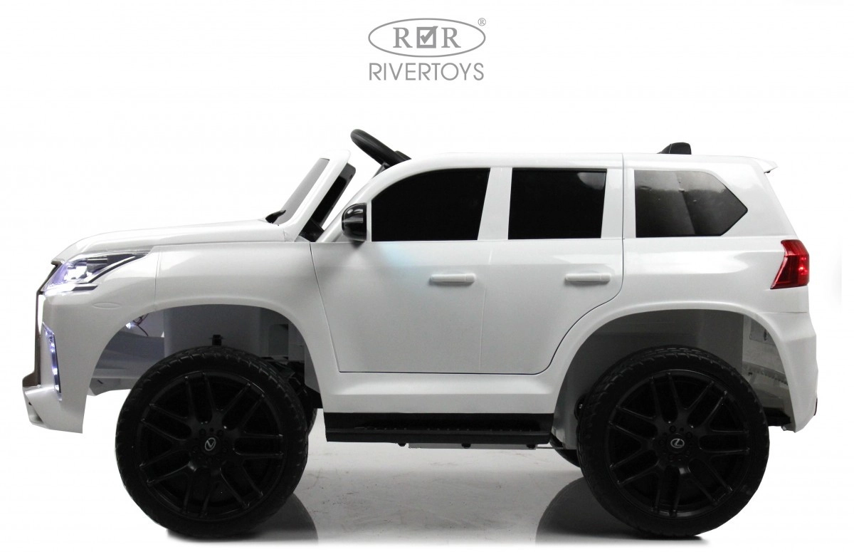 Детский электромобиль RiverToys Lexus 570 E555EE белый lkyh4vacdnvn080kfidmkfgt27yilpvm