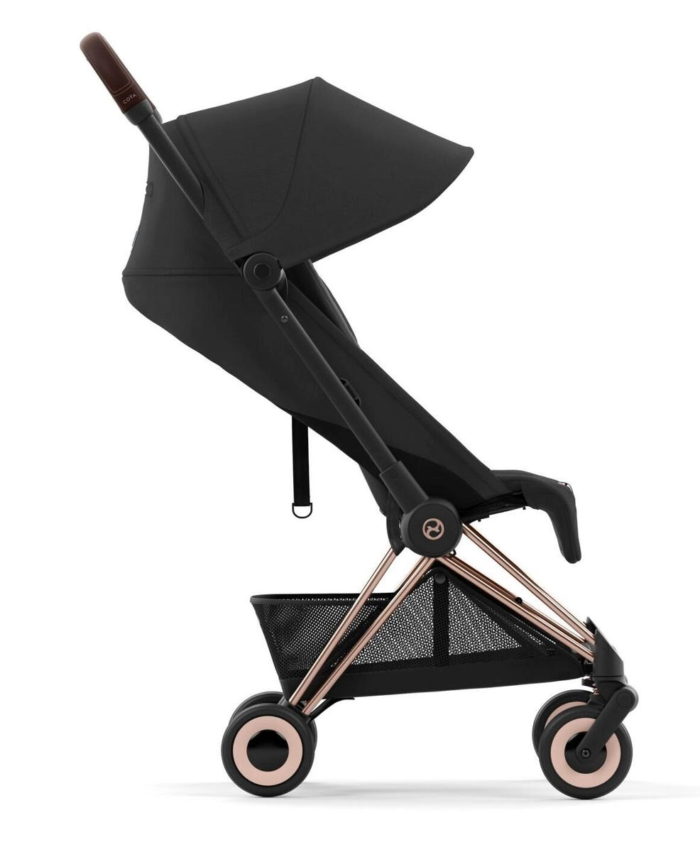 Прогулочная коляска Cybex Coya Sepia Black с дождевиком/Rosegold yu9ssa4o64m0t5xpx08cnbk2gxhm3v3s