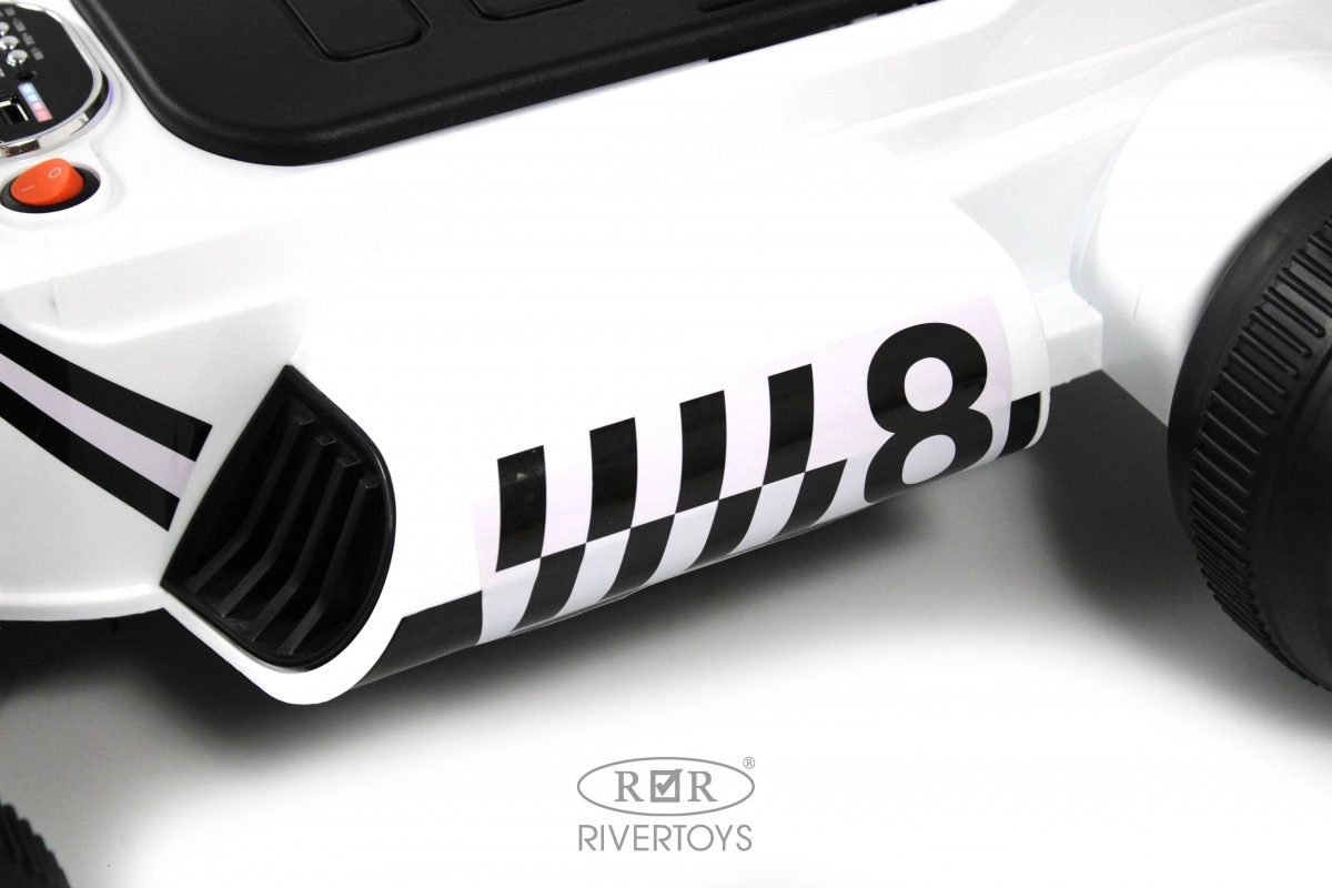 Детский электромобиль RiverToys K008PX белый kyyfnh3ad9xgxgp05jgl440pc66envgn