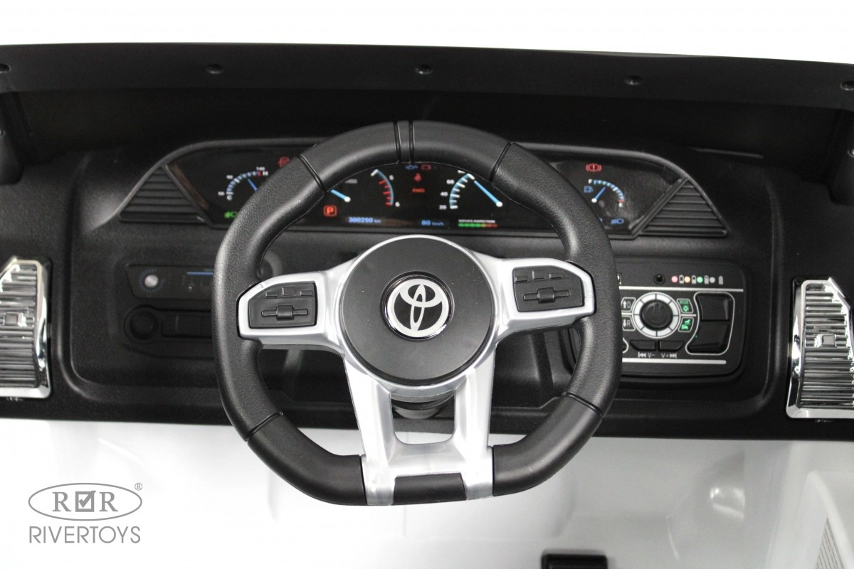 Детский электромобиль RiverToys Toyota Tundra G444GG белый egal8unc7dbtnu4snpmr8fqkav703kop