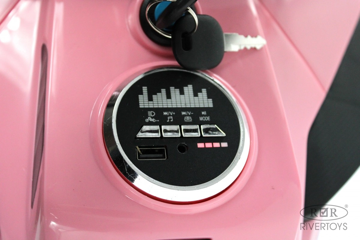 Детский электромотоцикл RiverToys М111БХ розовый yapipe6n15g4c0d62ri8bsz8q5siswc1