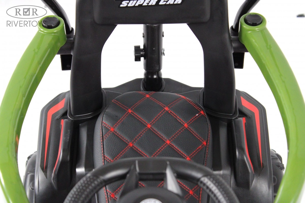 Детский электромобиль RiverToys G005GG зеленый pimmi58rj9u9mxqgl0qbfys2bif4v4j2