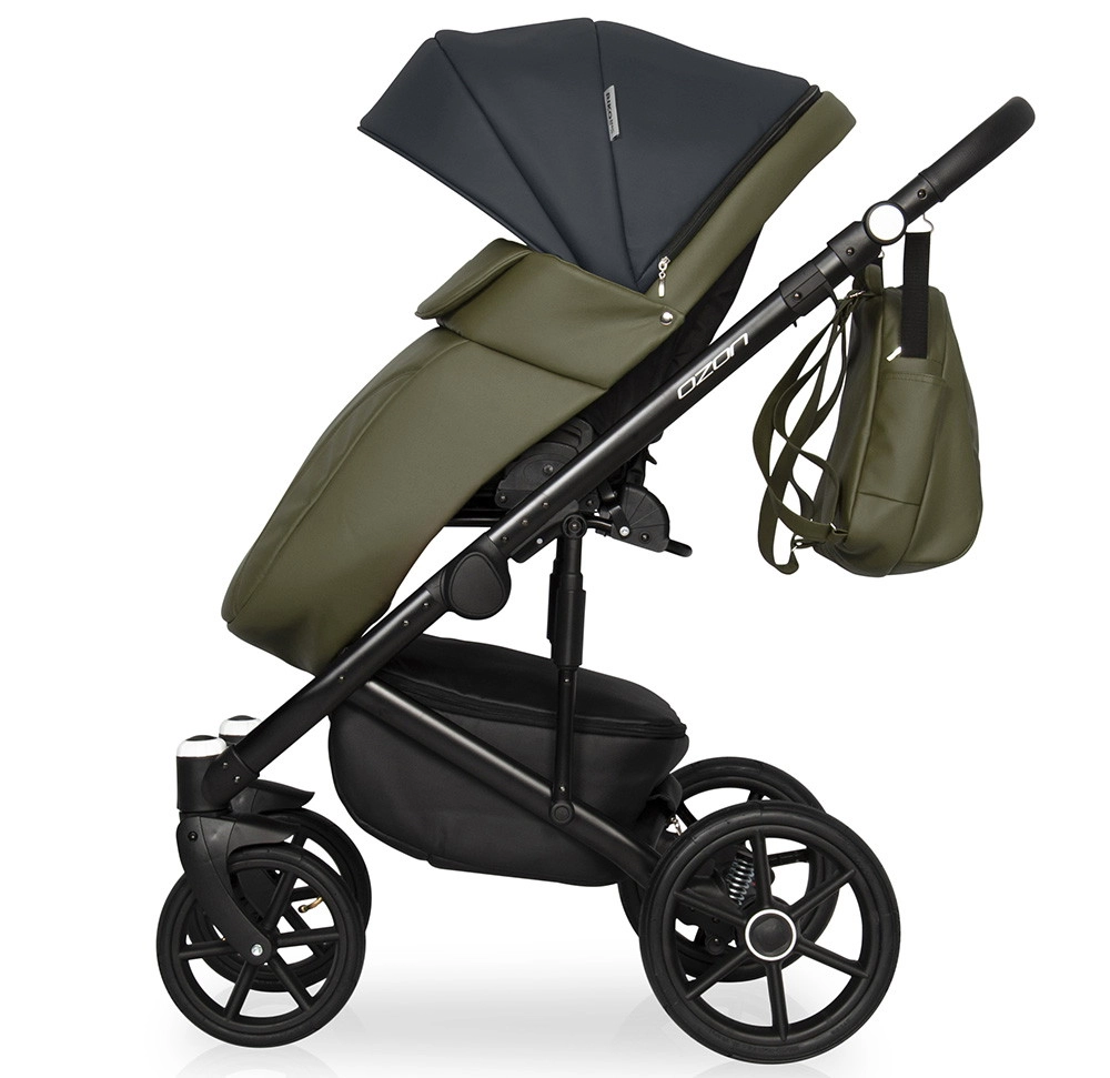 Коляска 2 в 1 RIKO BASIC OZON 02 черно-зеленый iezpfiiwx43s08c7q9z93fswb7xe9nuk