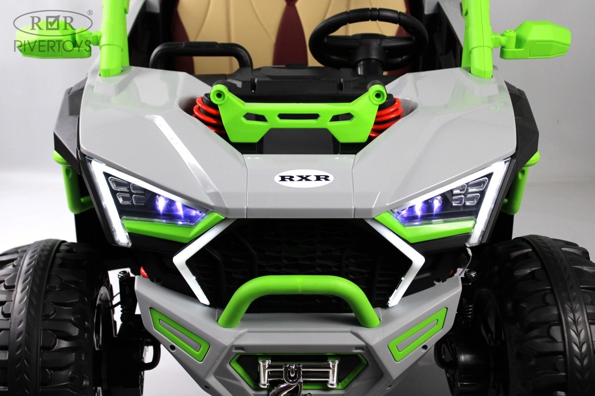 Детский электромобиль RiverToys E001EE серо-зеленый m9mc1krtip00m6qov8yim6a03ezu12q4