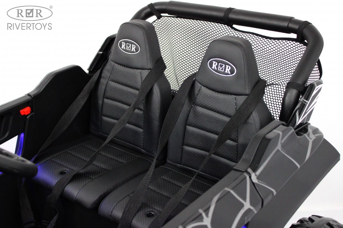 Детский электромобиль RiverToys T777TT 4WD черный Spider 1148t0en1gq76rgizmu4xx8xyx05oe82