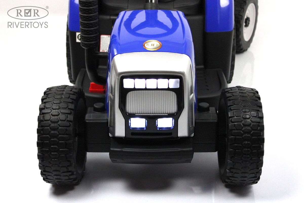 Детский электромобиль RiverToys Трактор H444HH синий 7aosurzr3aaq1e5uk91ry6kmkbcolpod
