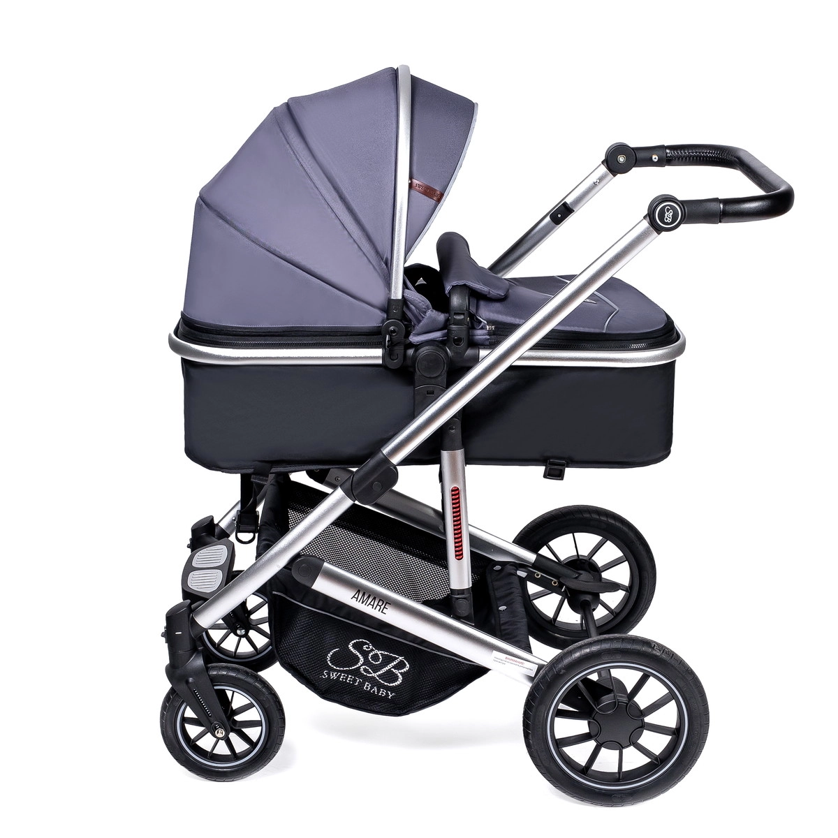 Коляска-трансформер 2 в 1 Sweet Baby Amare Grey 7yu1s647l4n8kgvfm2cnds7hy220baro