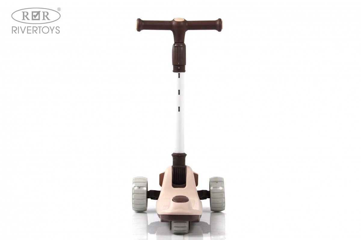 Детский самокат RiverToys HB-T-ONE коричневый 8e44hlj3lyu2j511n39ujvekoqzt7f41